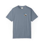 Man, Dog and Seal Catch A Wave — Vintage Surf Graphic Tee
