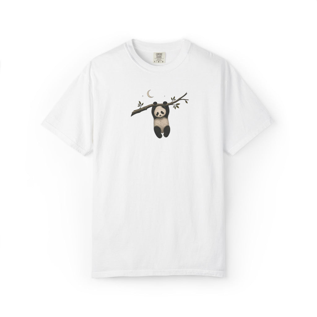 Panda on a Branch T-Shirt — Cute Hanging Panda Graphic Tee
