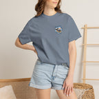 Man, Dog and Seal Catch A Wave — Vintage Surf Graphic Tee