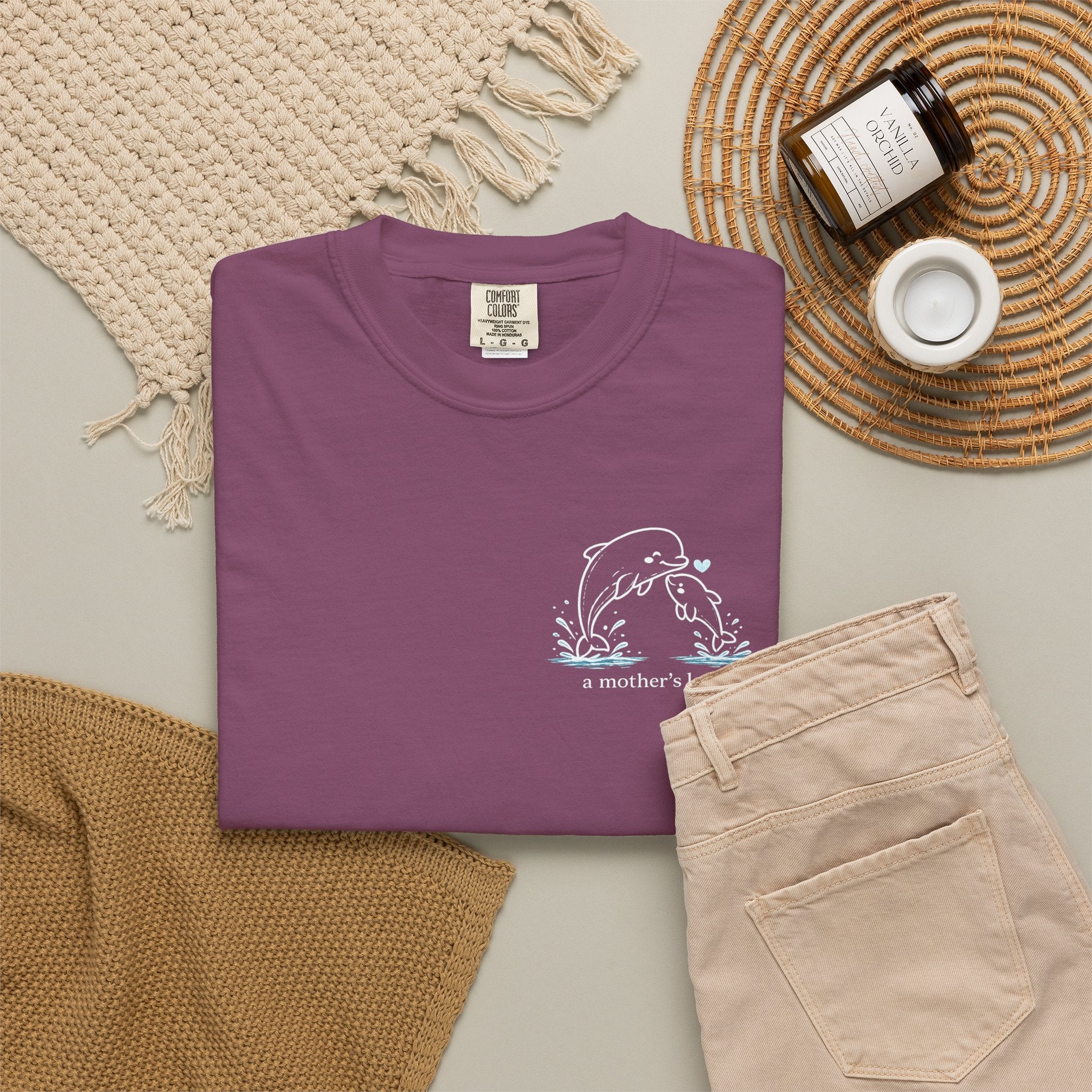 A Mother's Love | Mom & Baby Dolphin T-Shirt