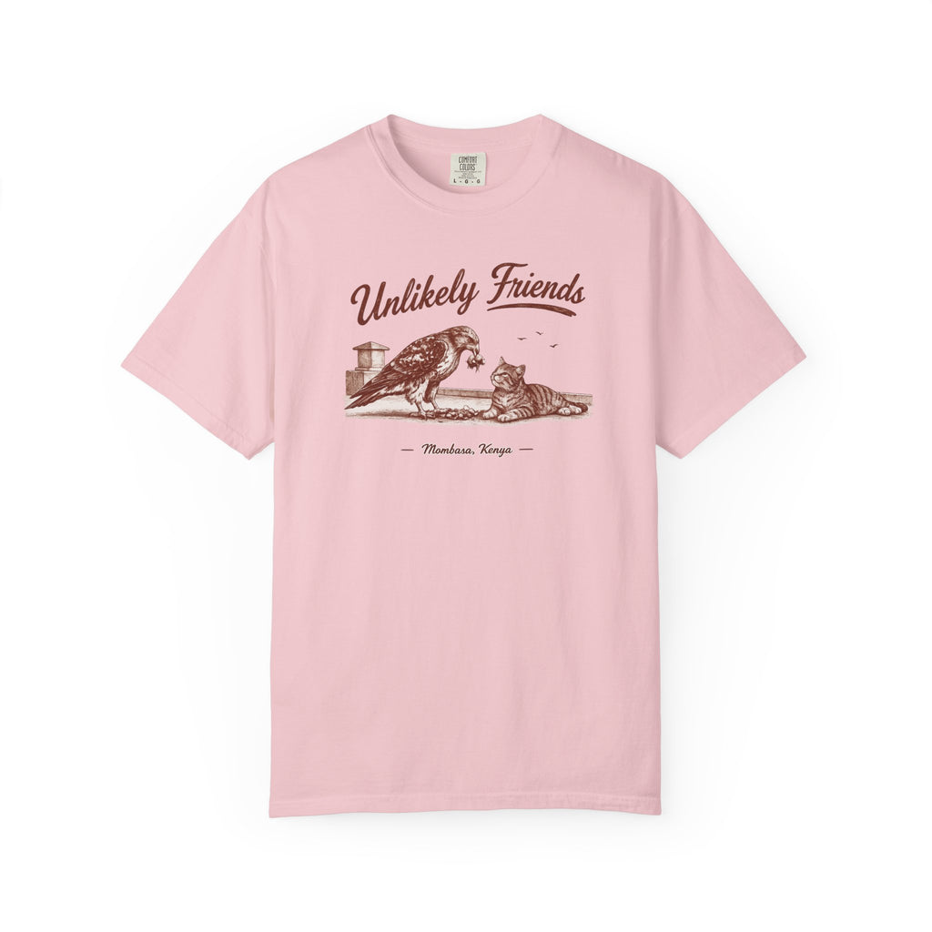 Vintage Hawk & Cat Unlikely Friends T‑Shirt