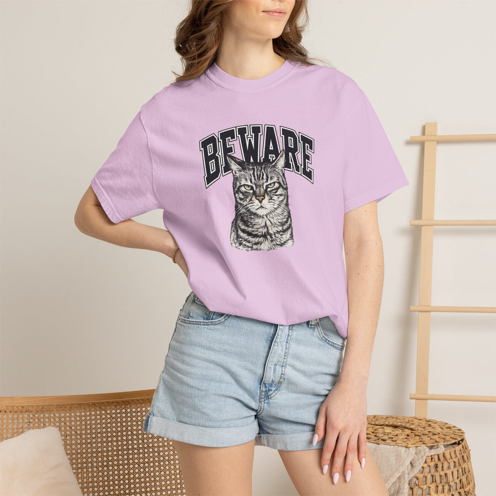 BEWARE Cat T-Shirt – Vintage Grumpy Cat Graphic Tee