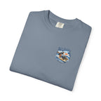 Man, Dog and Seal Catch A Wave — Vintage Surf Graphic Tee