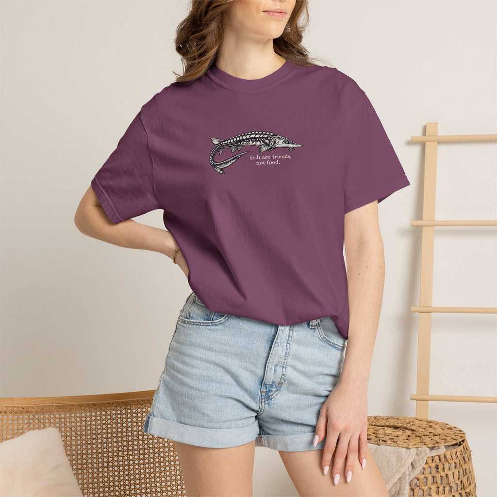 Sturgeon 'Fish Are Friends Not Food' T-Shirt