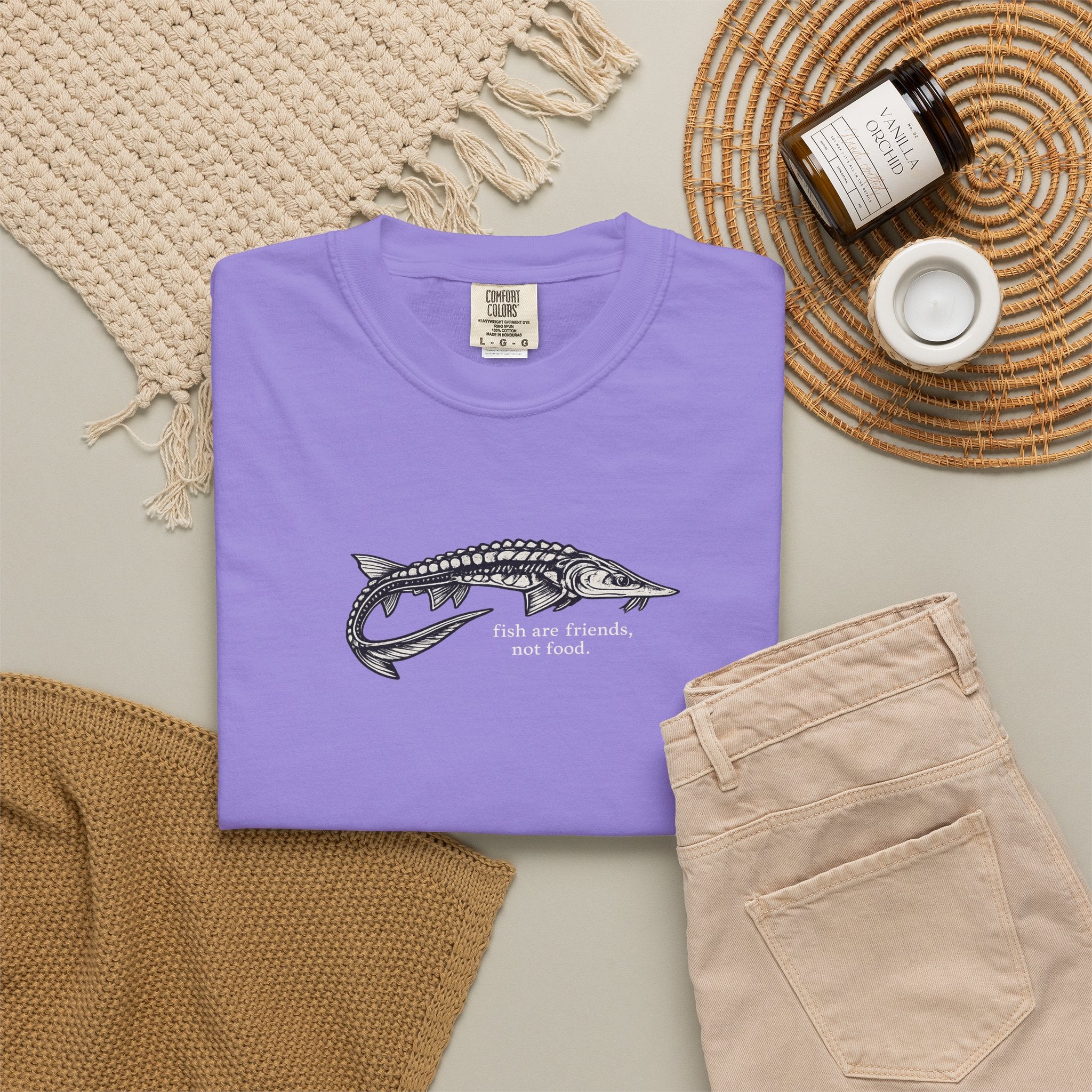 Sturgeon 'Fish Are Friends Not Food' T-Shirt