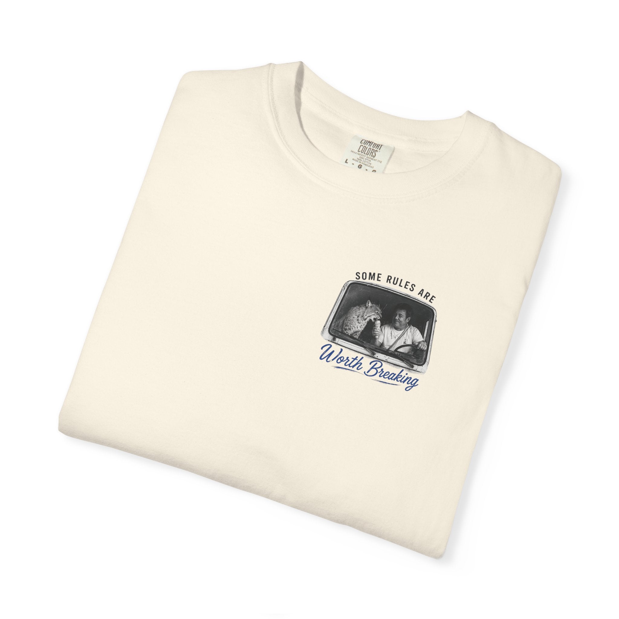 "Some Rules Are Worth Breaking" | Ice Cream Man & Lynx | Comfort Colors® T-Shirt