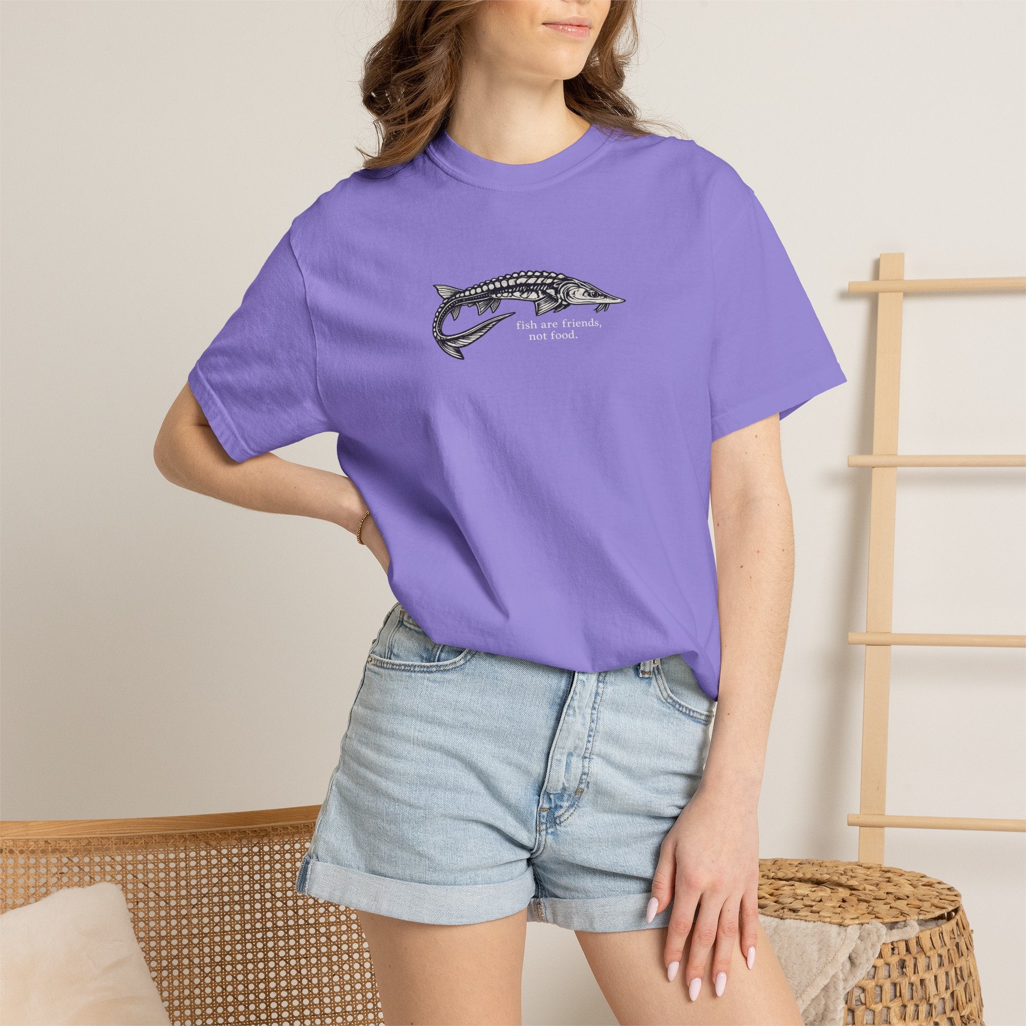 Sturgeon 'Fish Are Friends Not Food' T-Shirt