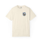 Man, Dog and Seal Catch A Wave — Vintage Surf Graphic Tee