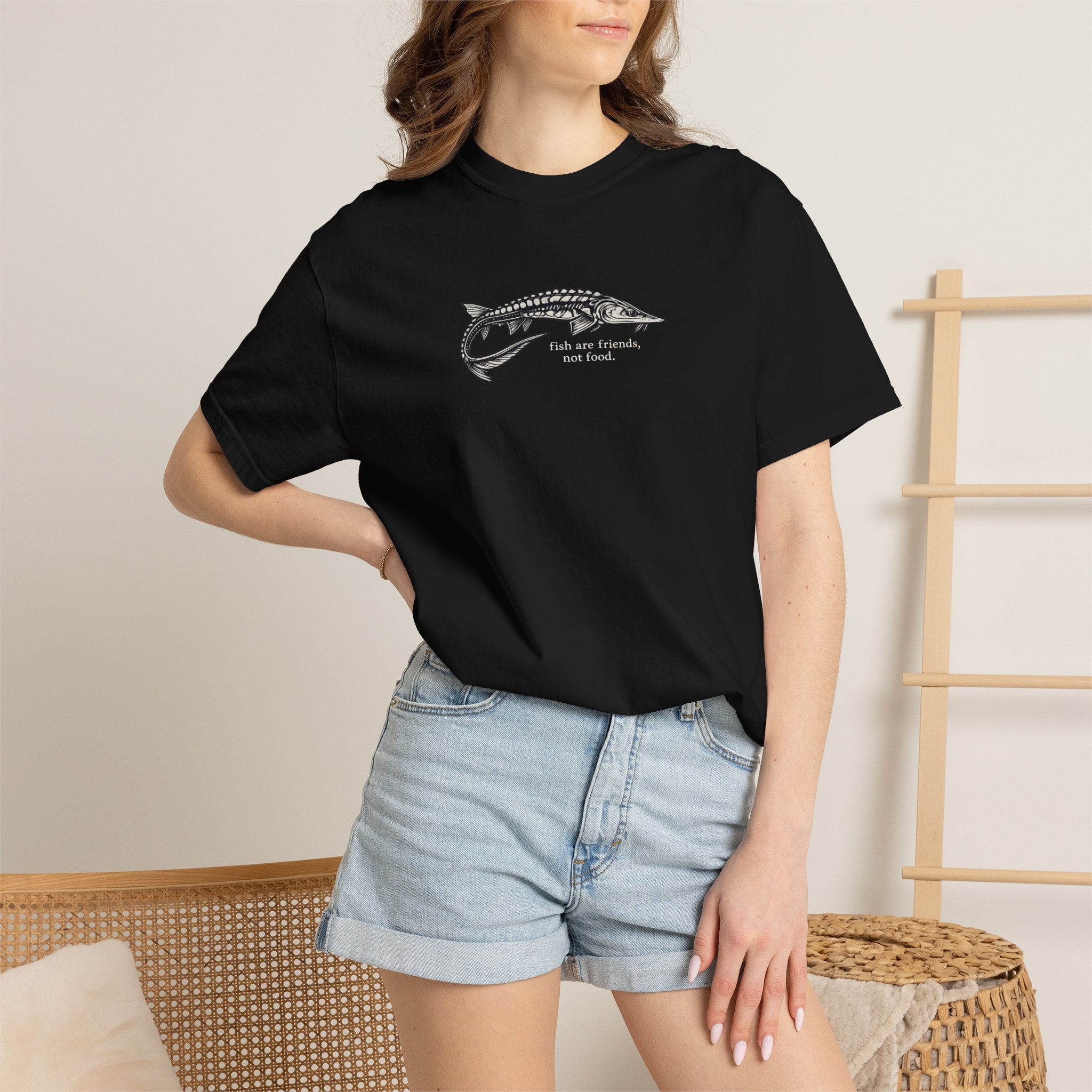 Sturgeon 'Fish Are Friends Not Food' T-Shirt