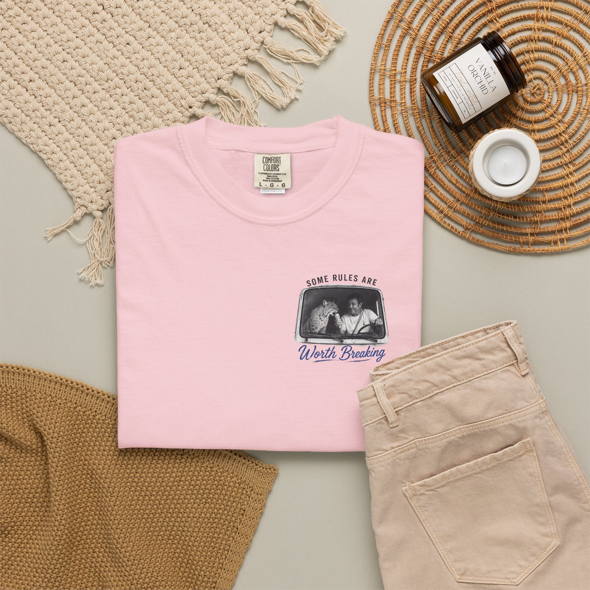 "Some Rules Are Worth Breaking" | Ice Cream Man & Lynx | Comfort Colors® T-Shirt