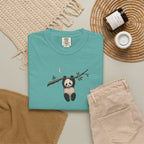Panda on a Branch T-Shirt — Cute Hanging Panda Graphic Tee