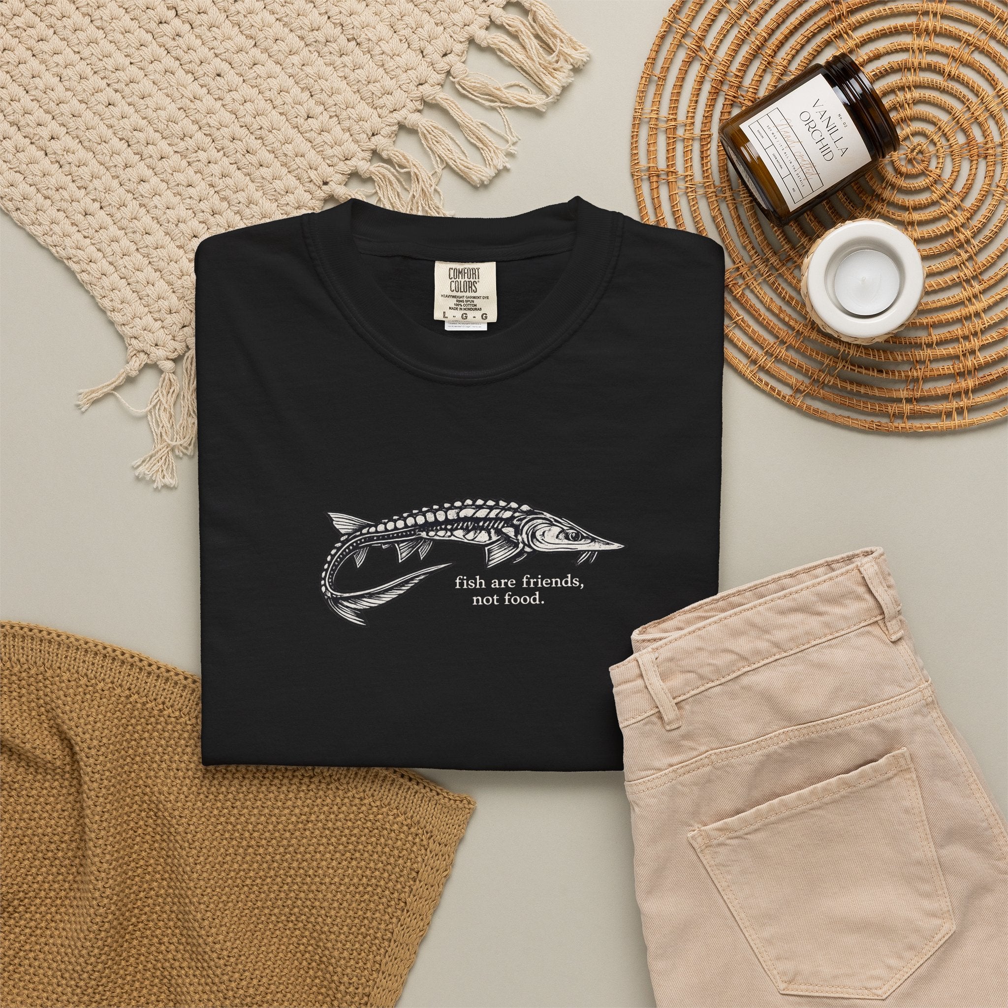Sturgeon 'Fish Are Friends Not Food' T-Shirt