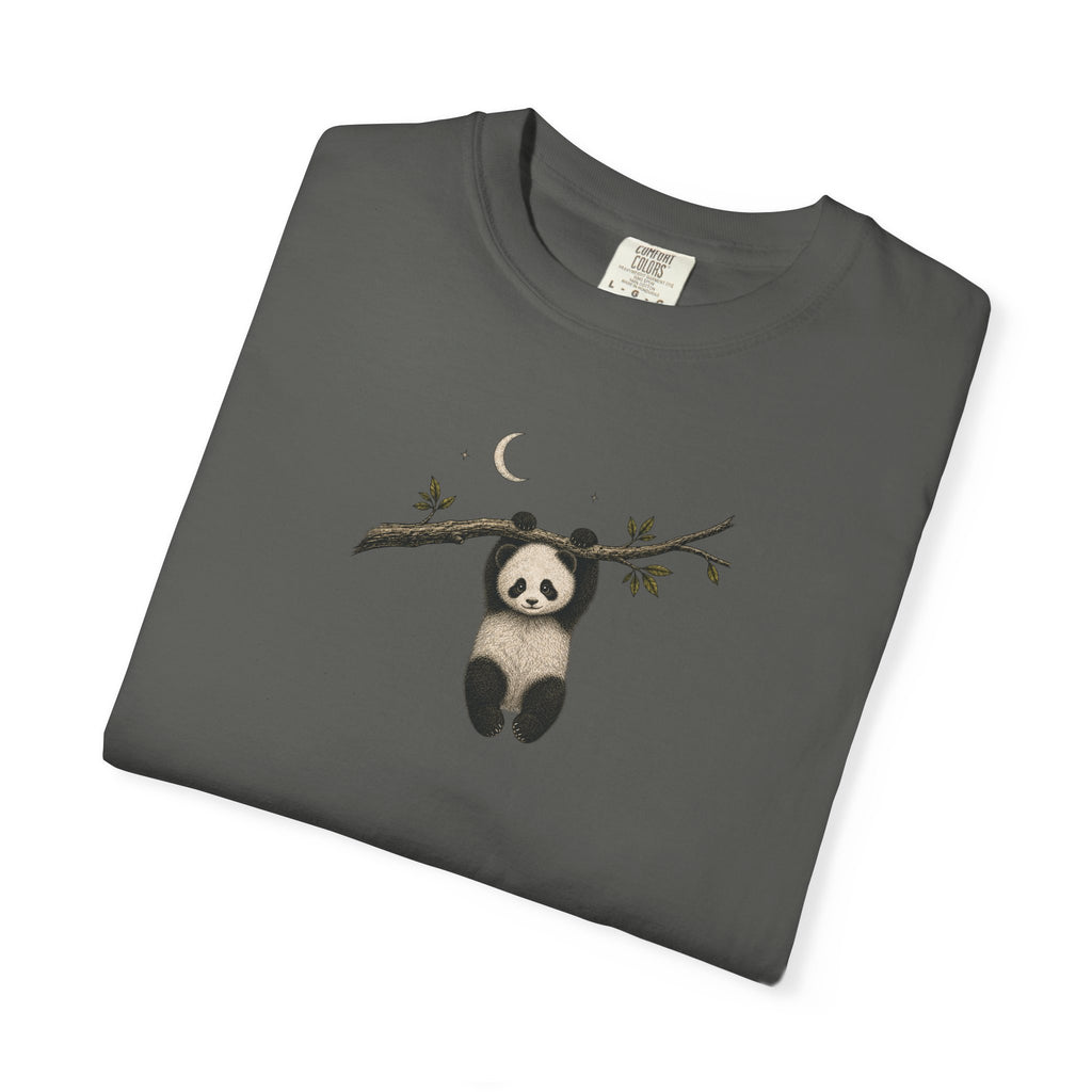 Panda on a Branch T-Shirt — Cute Hanging Panda Graphic Tee