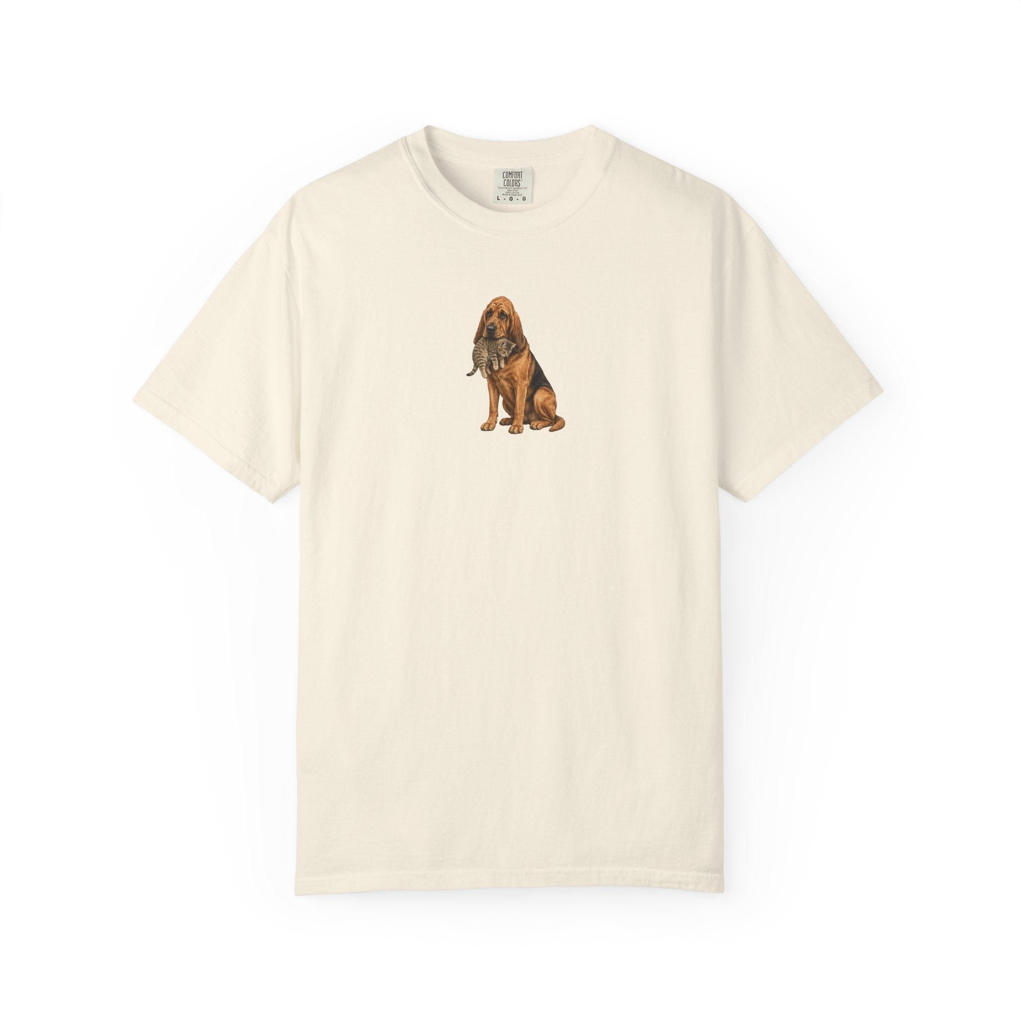 Bloodhound Rescue T-Shirt — Dog Protecting Cat