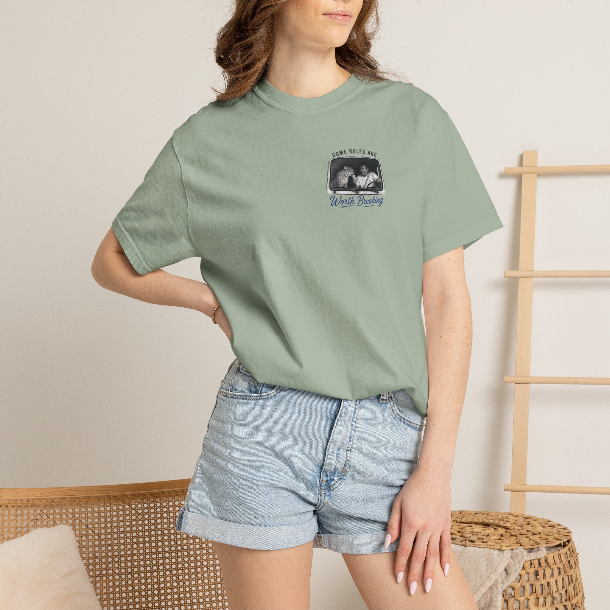 "Some Rules Are Worth Breaking" | Ice Cream Man & Lynx | Comfort Colors® T-Shirt
