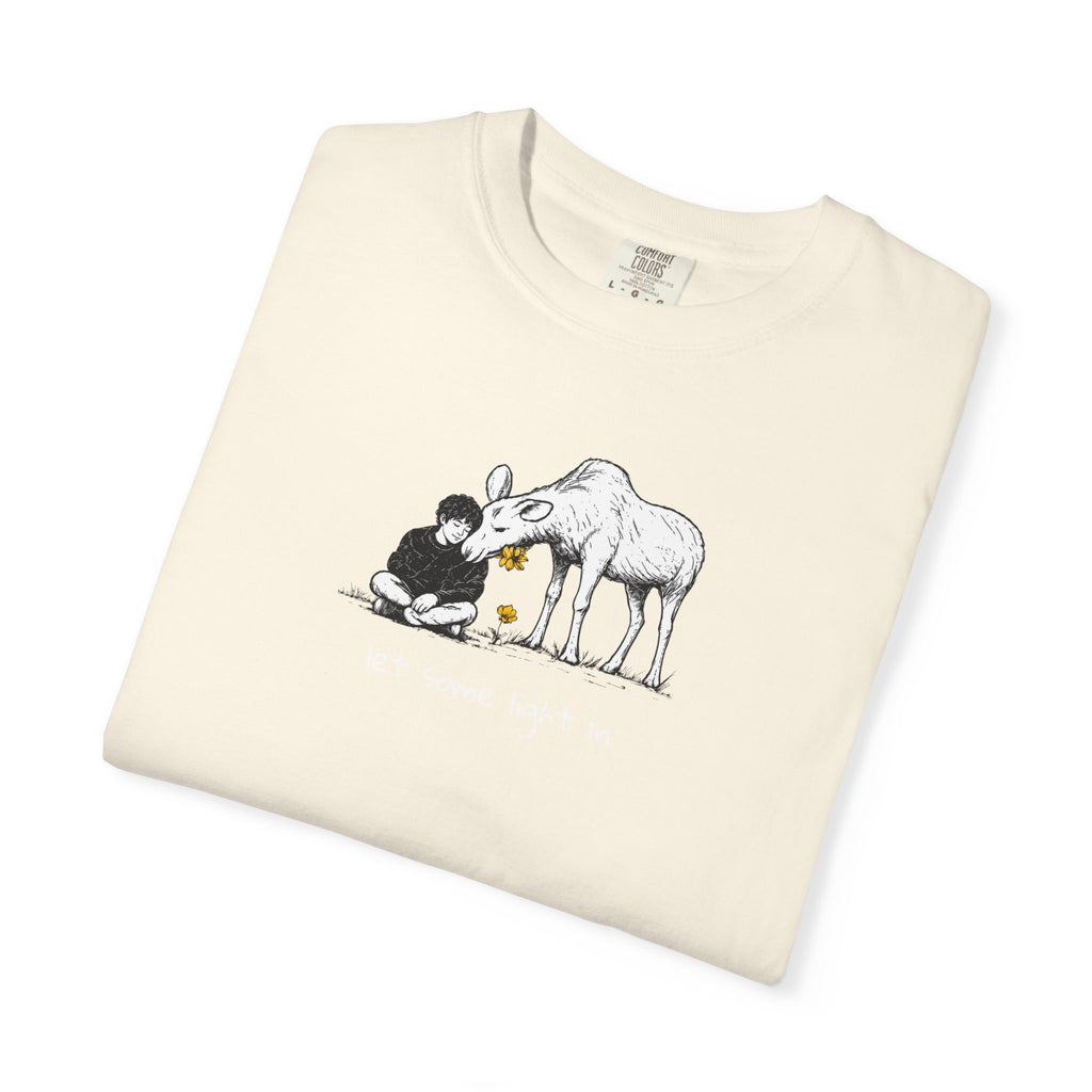 "Let a Little Light In" | Moose & Grieving | Man Comfort Colors® T-Shirt