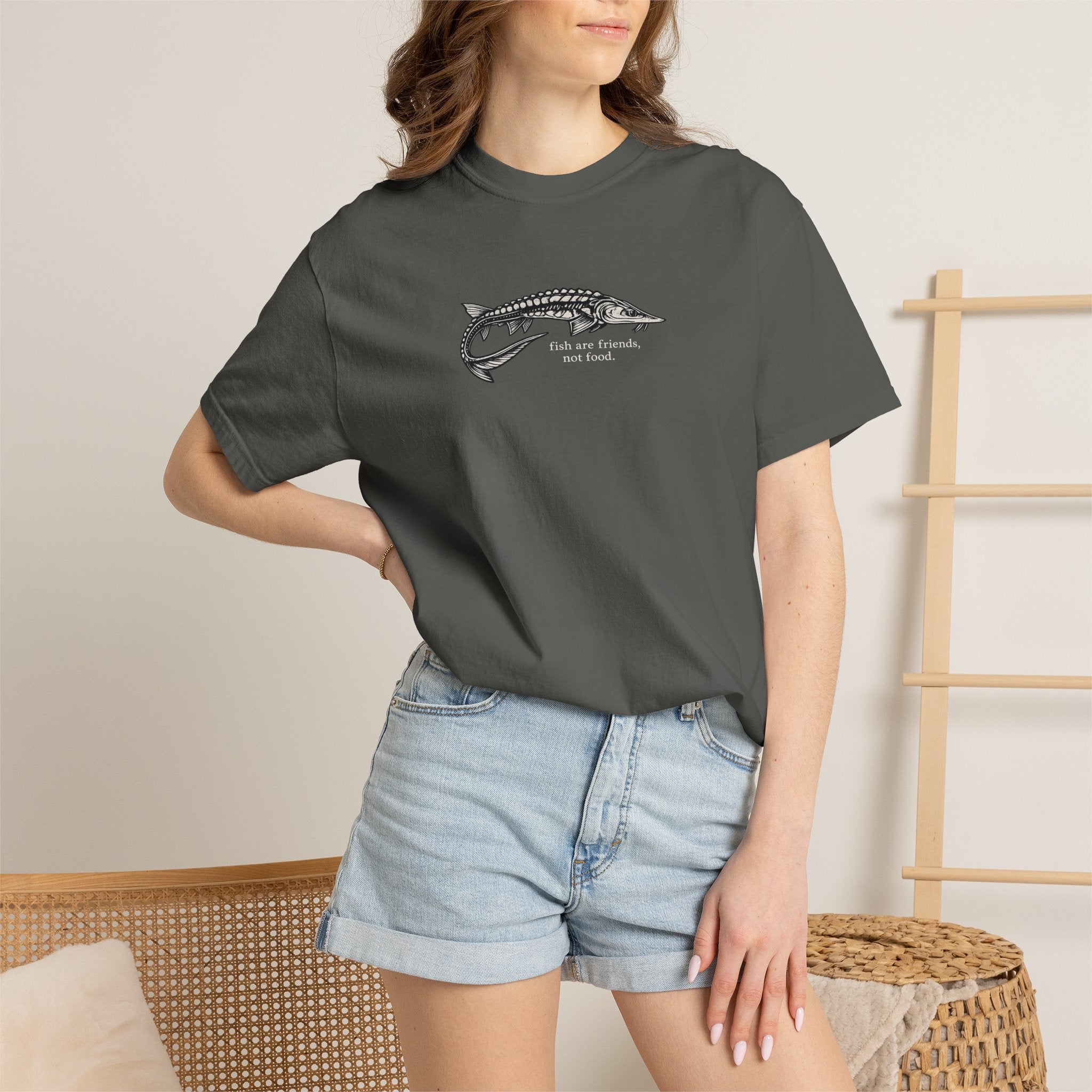 Sturgeon 'Fish Are Friends Not Food' T-Shirt