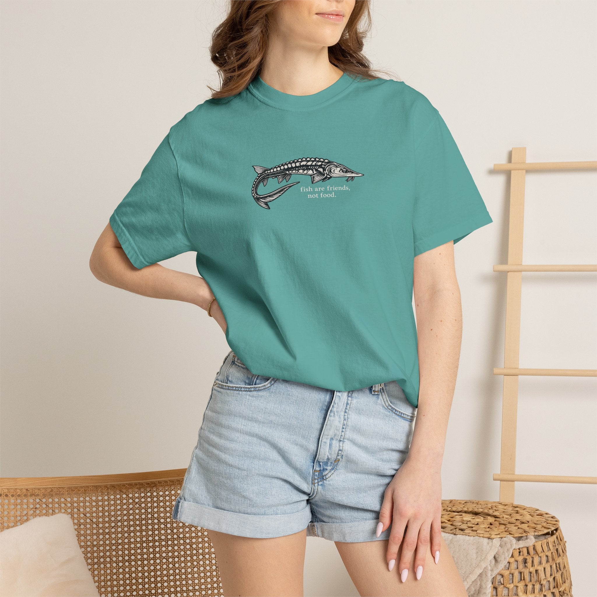 Sturgeon 'Fish Are Friends Not Food' T-Shirt