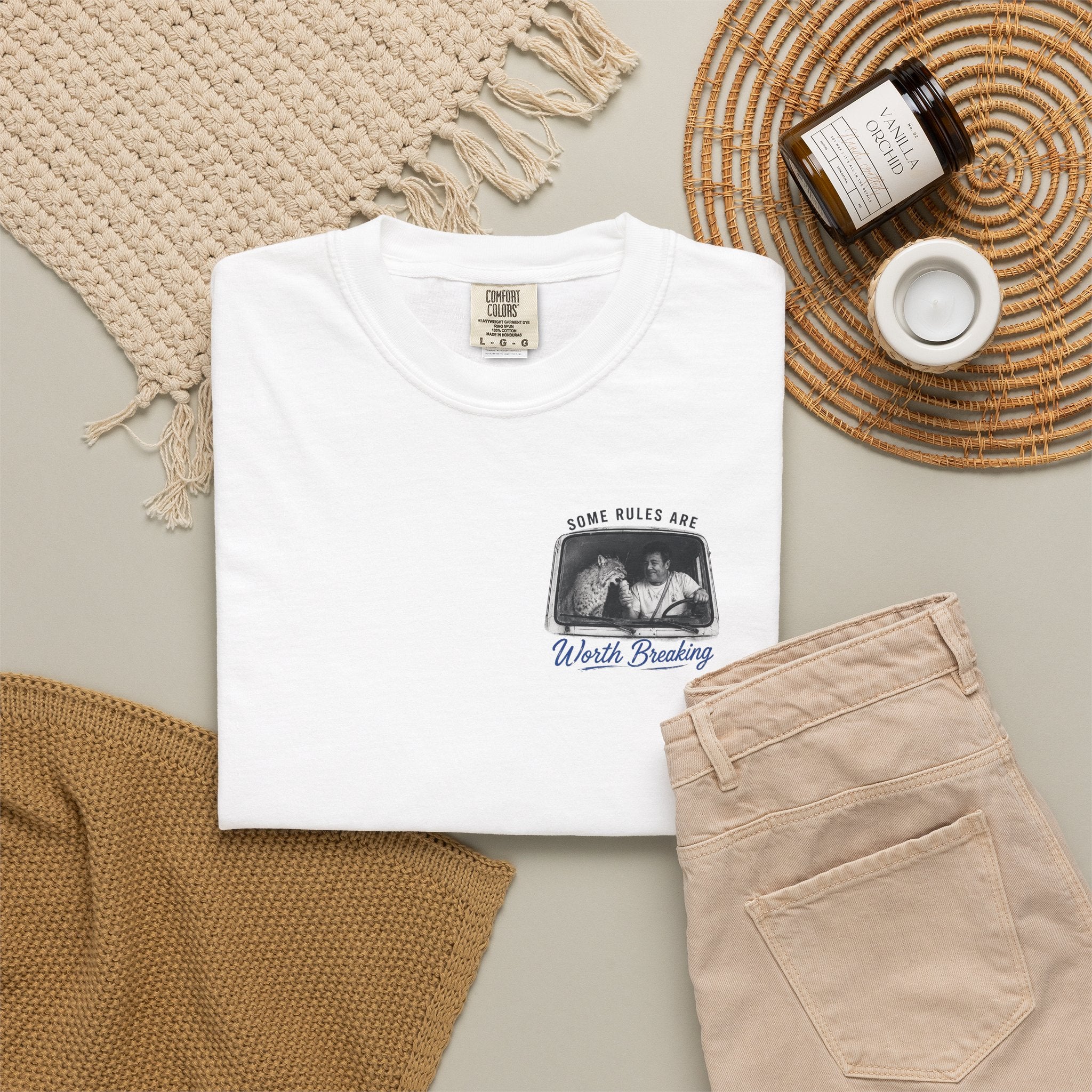 "Some Rules Are Worth Breaking" | Ice Cream Man & Lynx | Comfort Colors® T-Shirt
