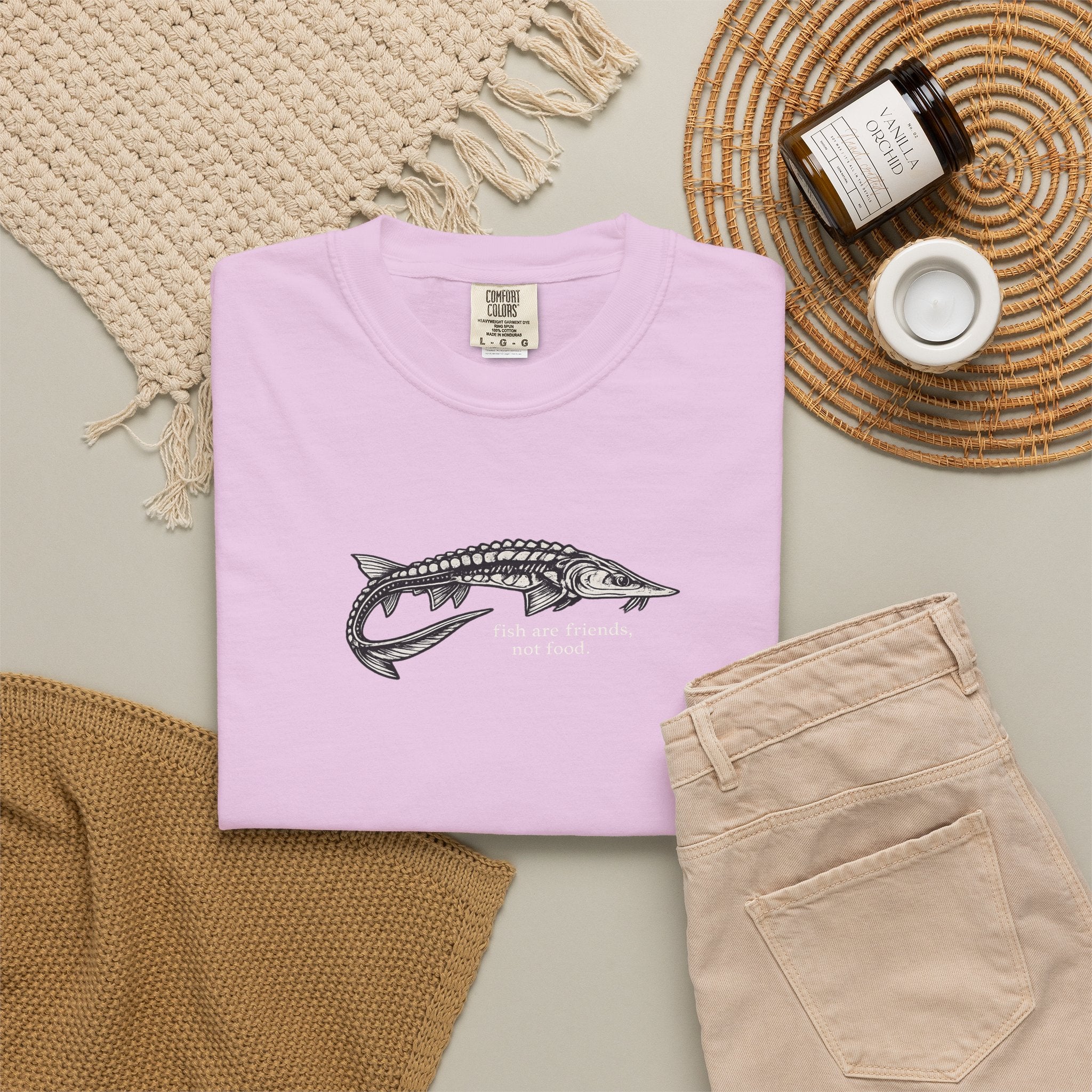 Sturgeon 'Fish Are Friends Not Food' T-Shirt