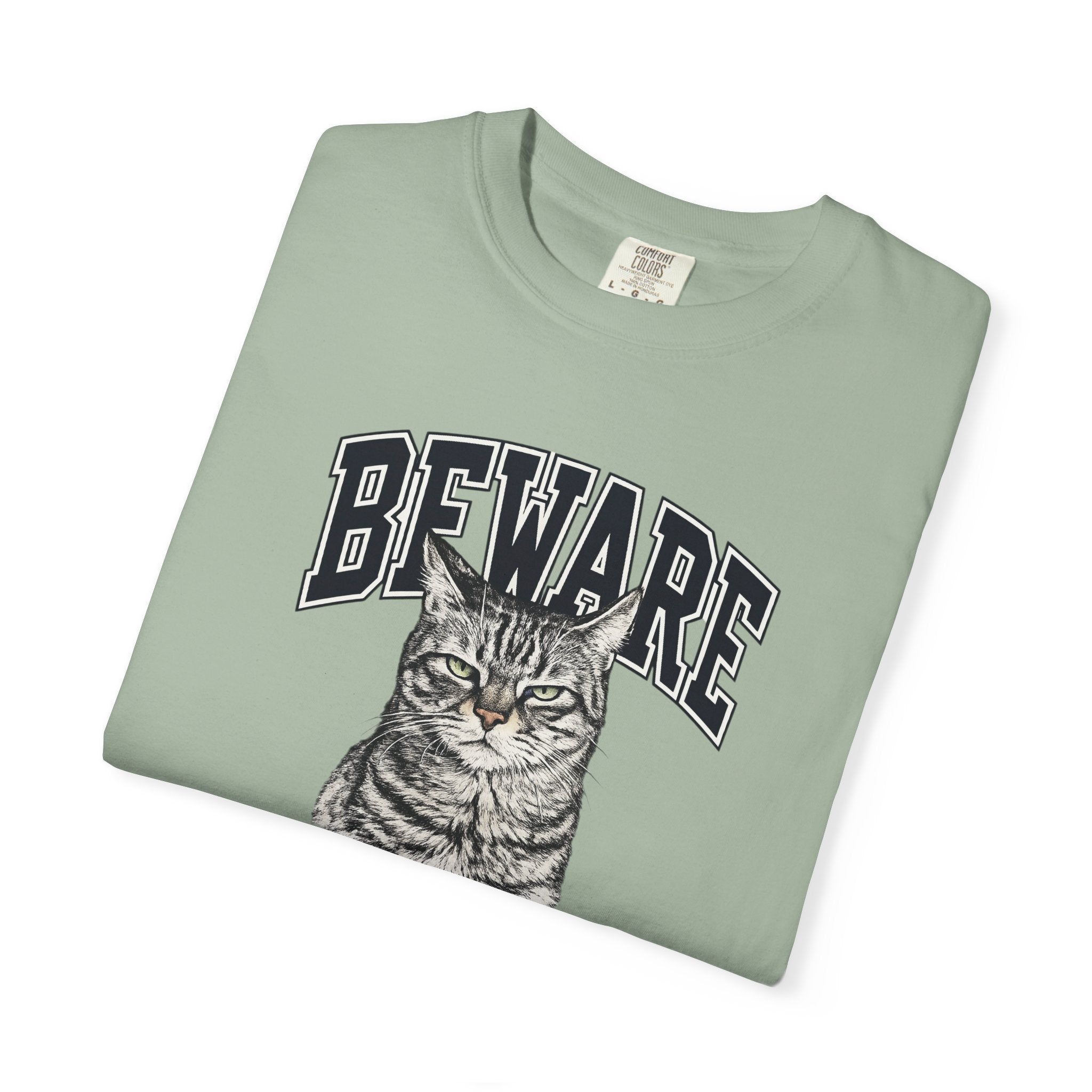 BEWARE Cat T-Shirt – Vintage Grumpy Cat Graphic Tee