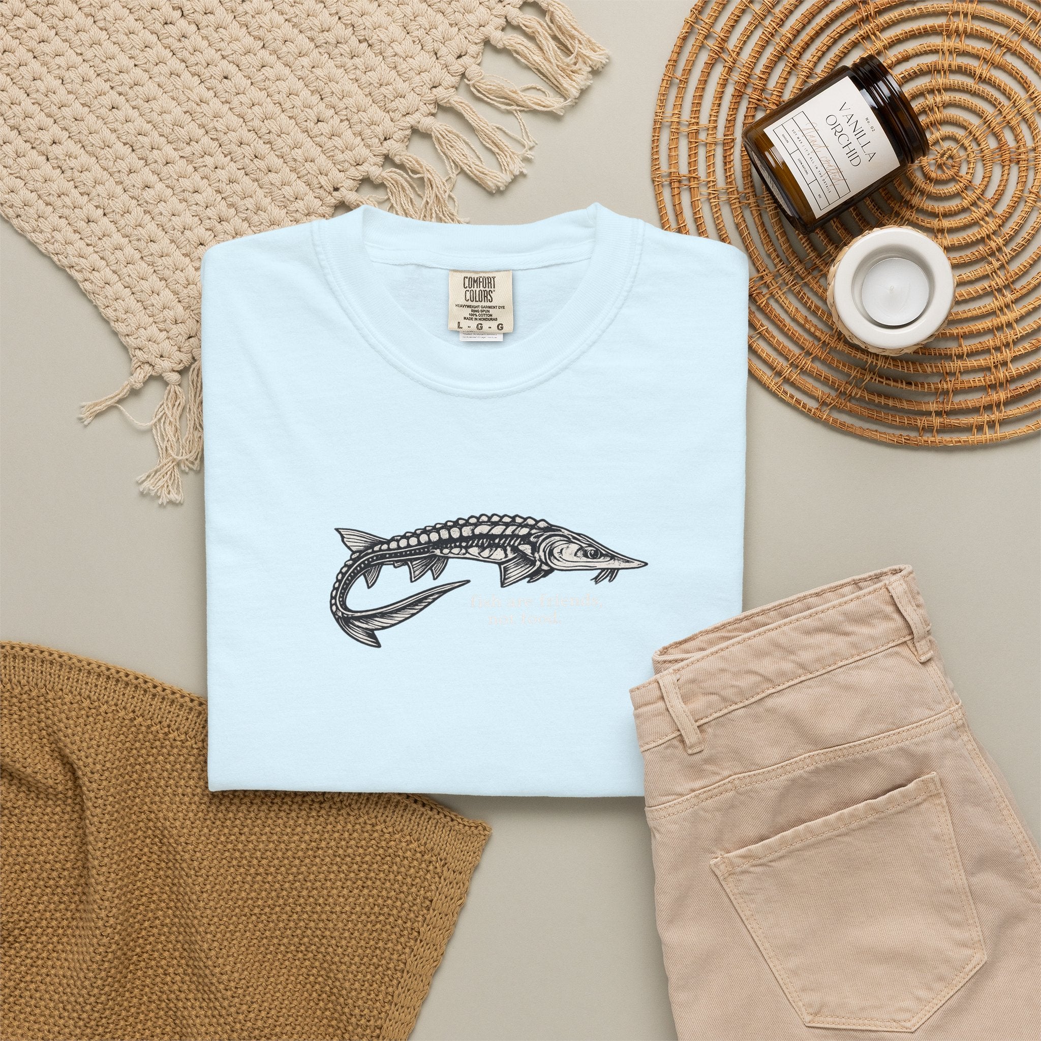 Sturgeon 'Fish Are Friends Not Food' T-Shirt