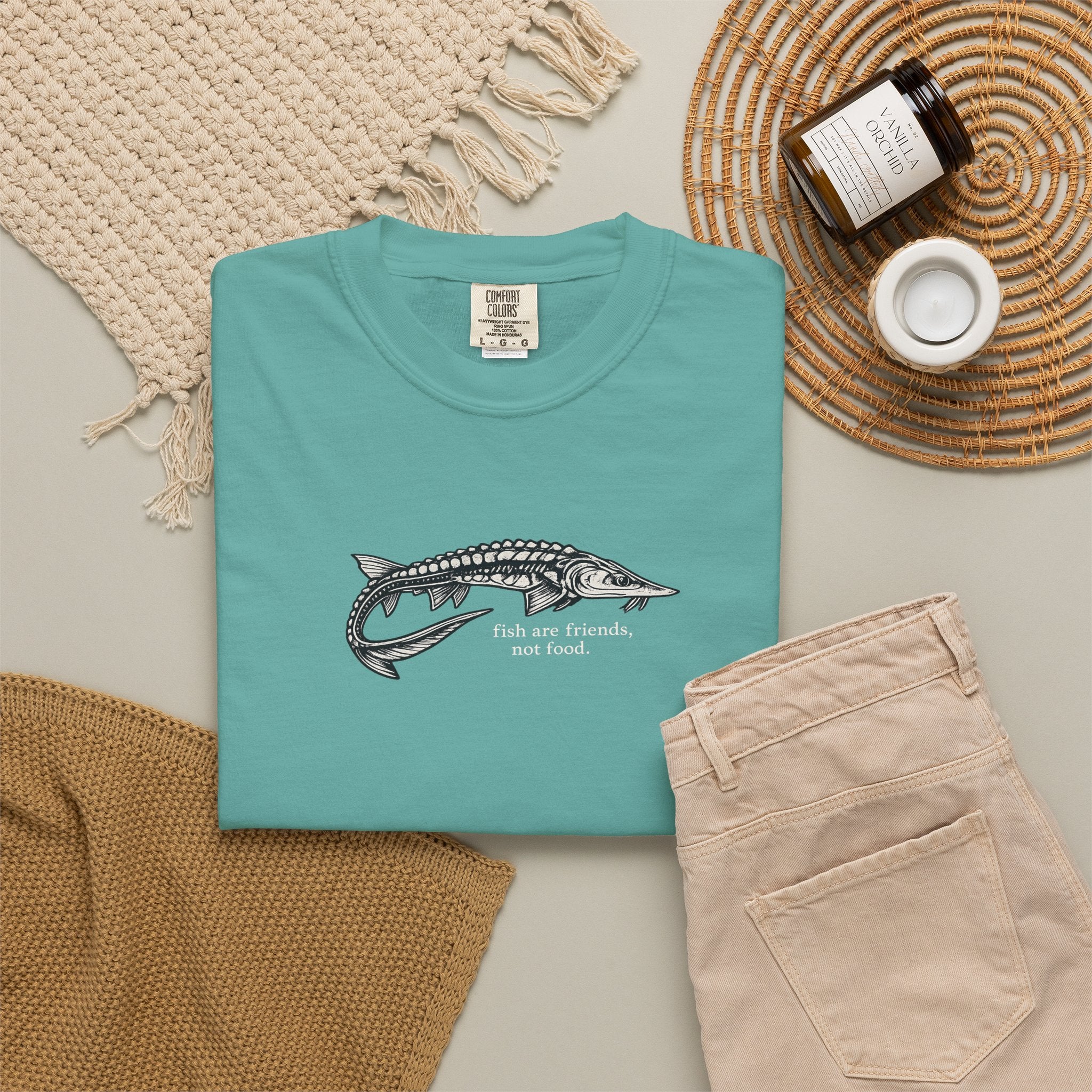 Sturgeon 'Fish Are Friends Not Food' T-Shirt