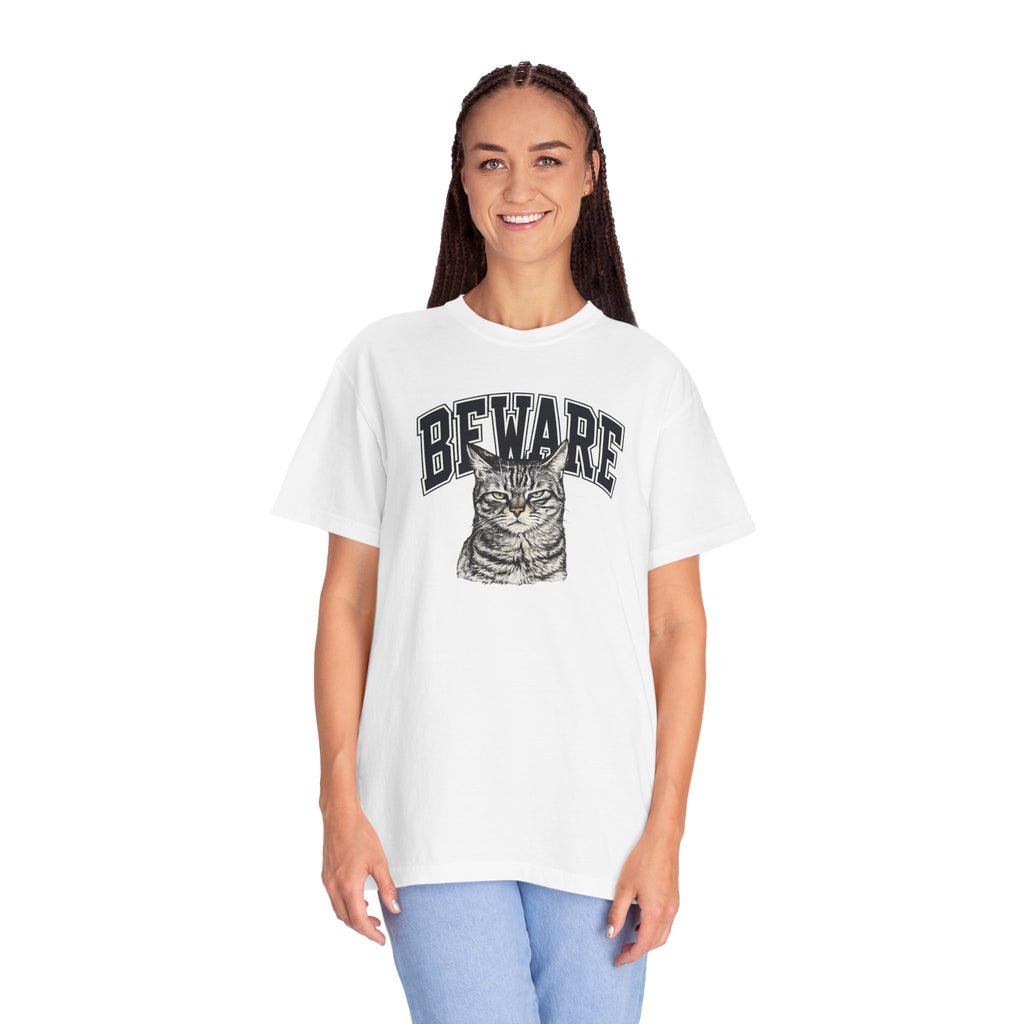 BEWARE Cat T-Shirt – Vintage Grumpy Cat Graphic Tee